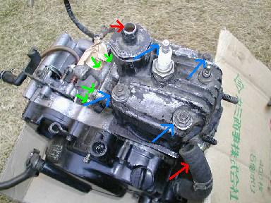 NSR系エンジンのシリンダー、ピストン交換方法